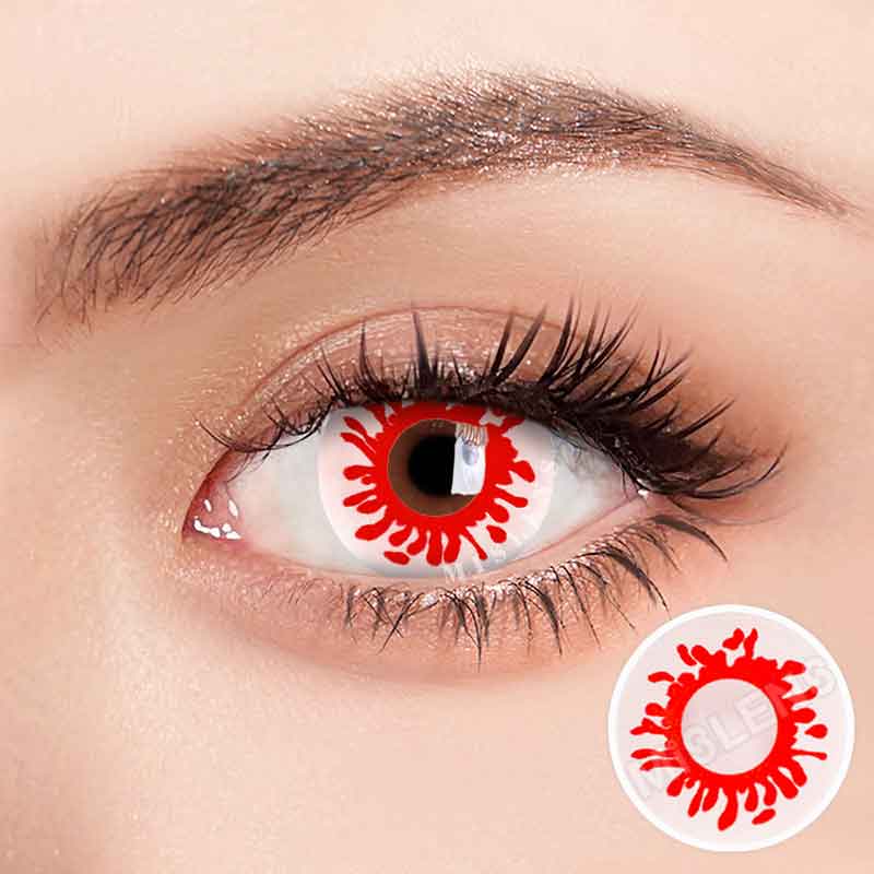 Mislens Trauma Red Cosplay color contact Lenses for dark brown eyes