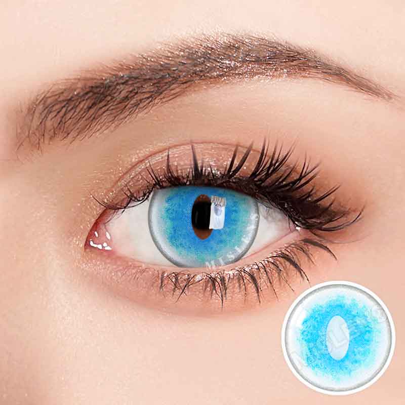 【U.S Warehouse】Mislens Ragdoll Cat Blue Cosplay  color contact Lenses for dark brown eyes
