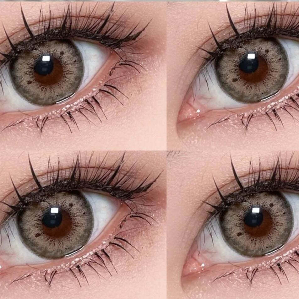 【Prescription】Mislens Stunna Girl Nadine Brown color contact Lenses for dark brown eyes