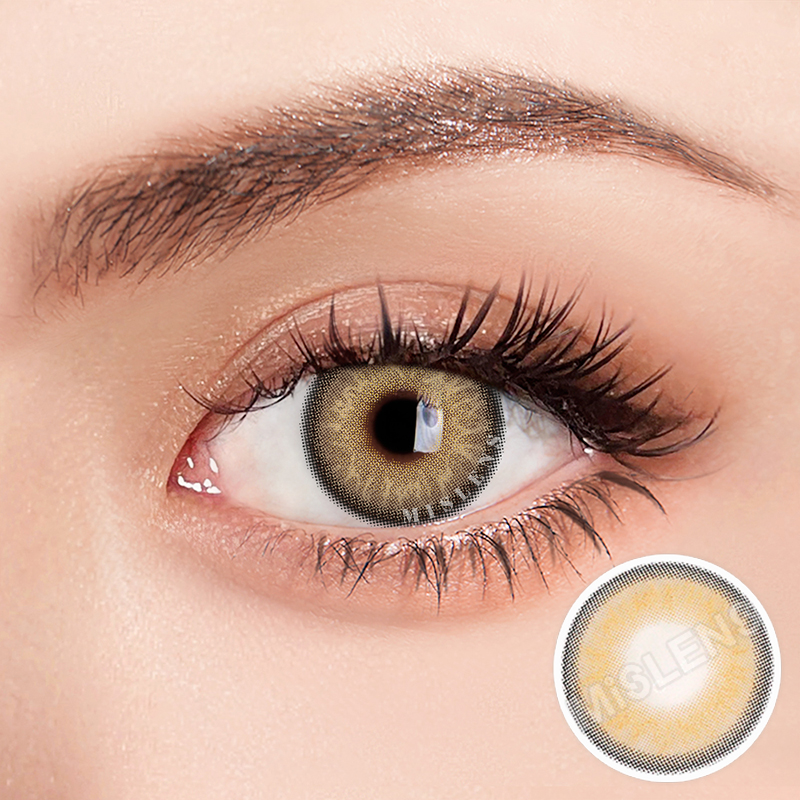 Mislens Himalaya Brown  color contact Lenses for dark brown eyes