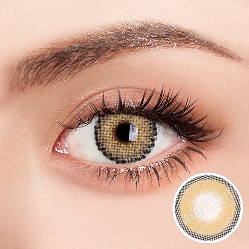 【U.S Warehouse】Mislens Himalaya Brown color contact Lenses for dark brown eyes