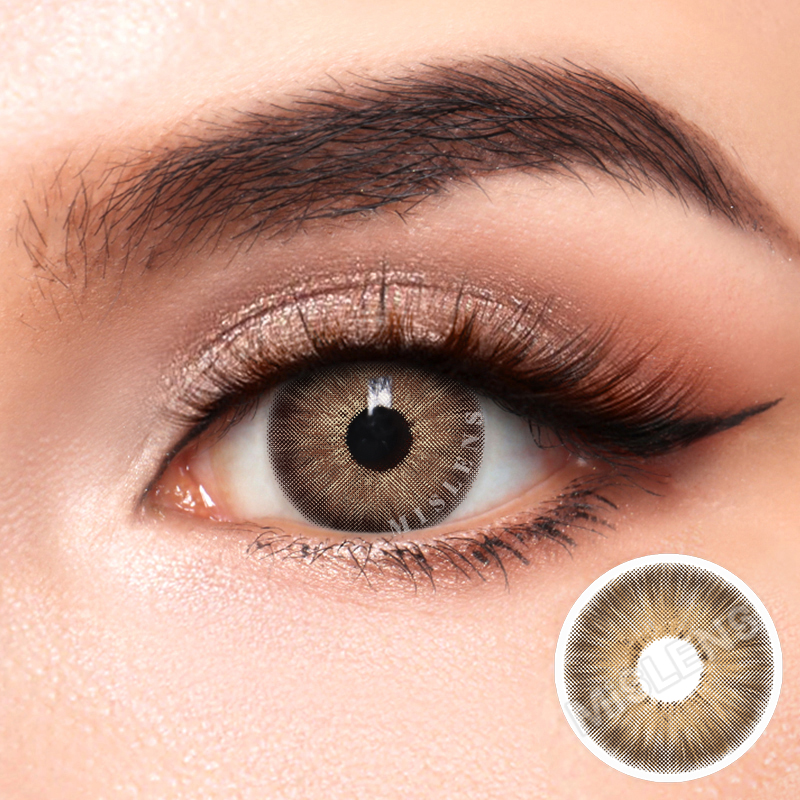 【Prescription】Mislens Pattaya Brown color contact Lenses for dark brown eyes