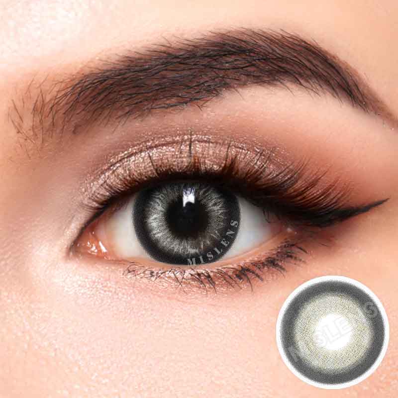 【Clearance】【Prescription】Mislens Surich Grey color contact Lenses for dark brown eyes