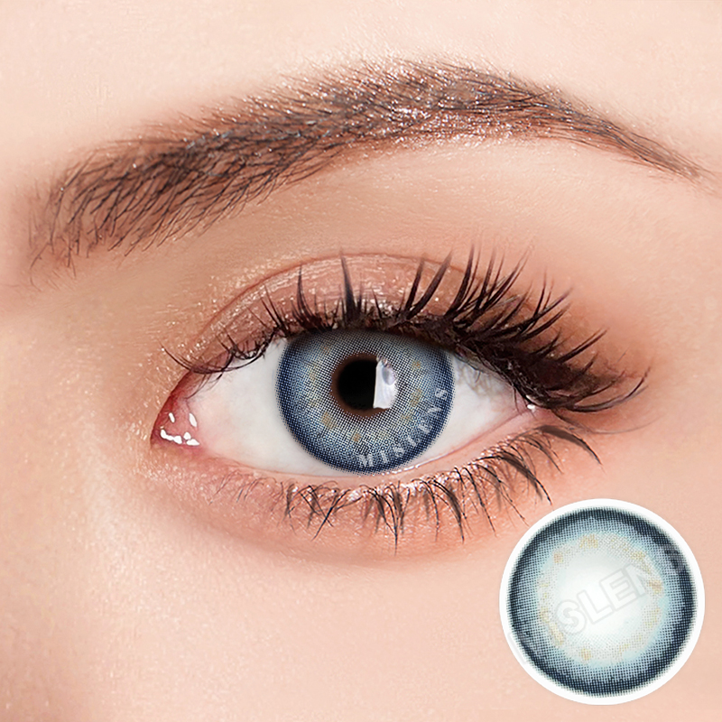 【U.S Warehouse】Mislens Angeltouch Blue  color contact Lenses for dark brown eyes