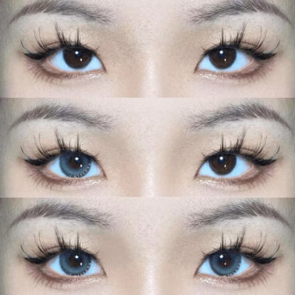 【Clearance】【Prescription】Mislens K4 Gray color contact Lenses for dark brown eyes