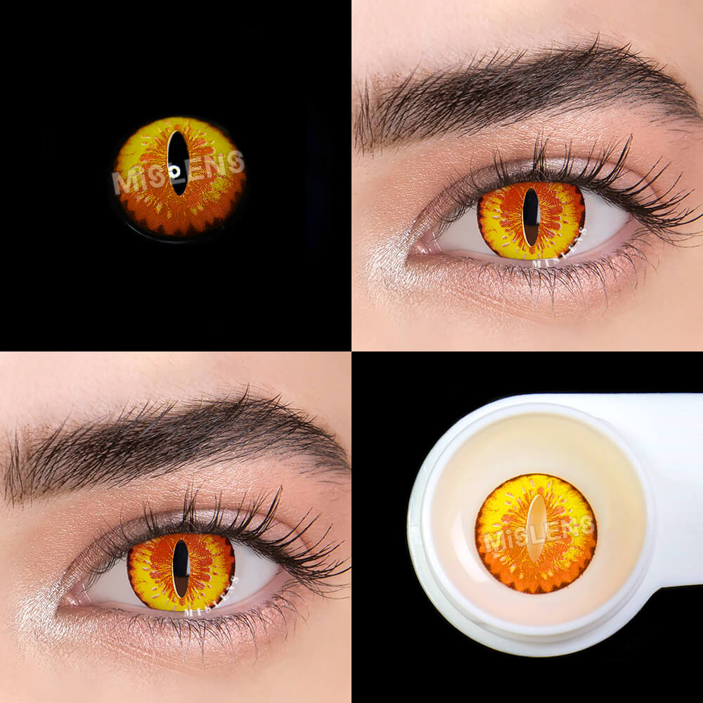 Mislens Dragon Maid Crazy  color contact Lenses for dark brown eyes