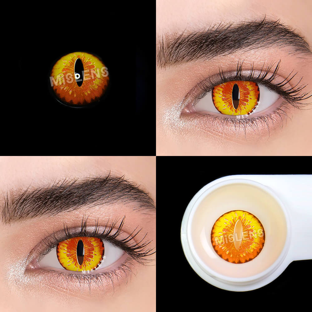 Mislens Dragon Maid Crazy color contact Lenses for dark brown eyes