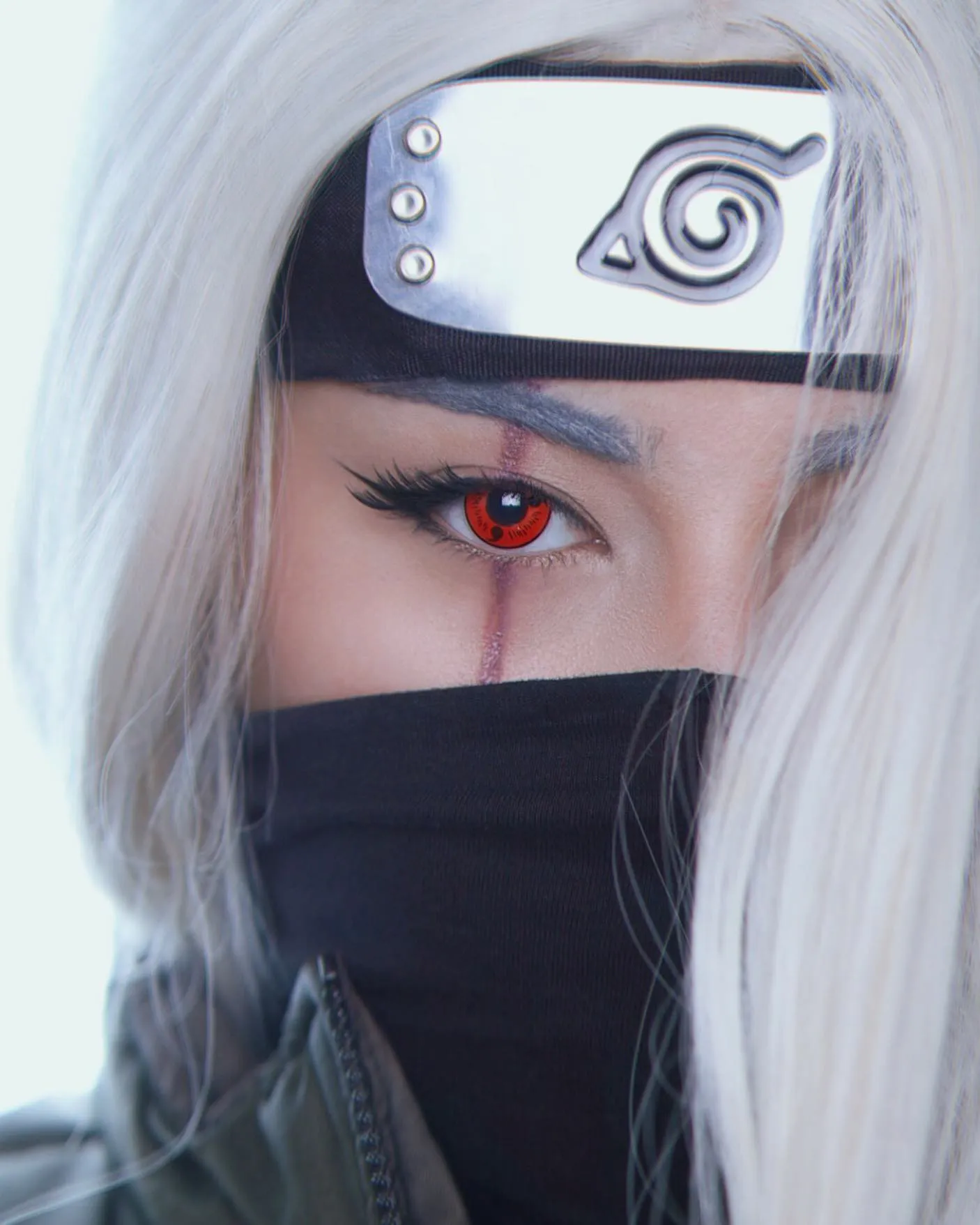 【U.S Warehouse】Mislens Uchiha Red Sasuke Cosplay color contact Lenses for dark brown eyes