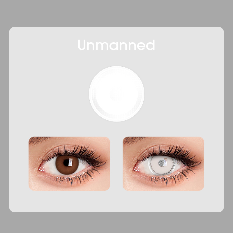 Mislens Unmanned Cosplay White color contact Lenses for dark brown eyes