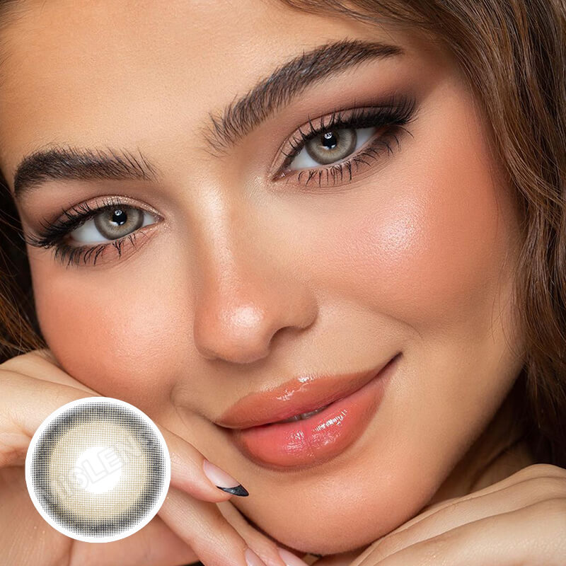 【Prescription】Mislens Aoki Grey color contact Lenses for dark brown eyes