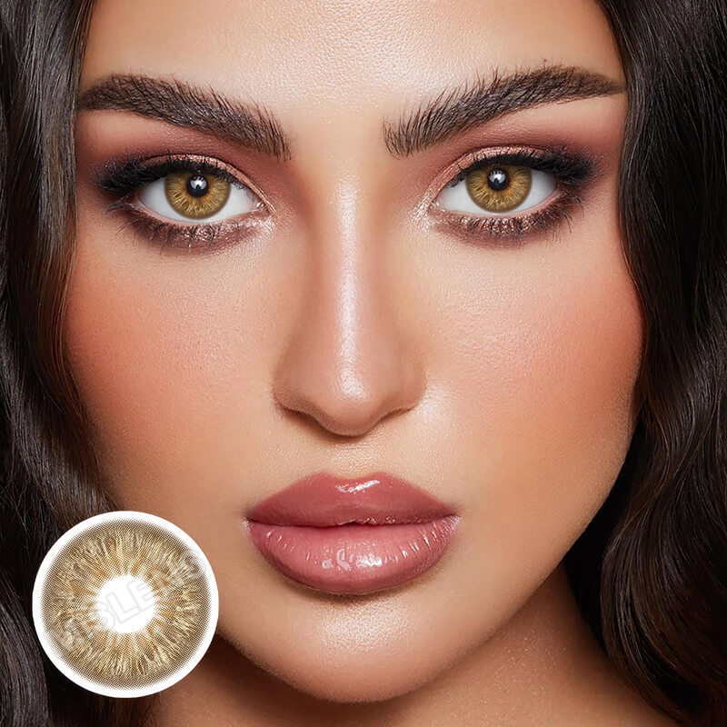 【U.S Warehouse】Mislens Wildness Leopard Brown color contact Lenses for dark brown eyes