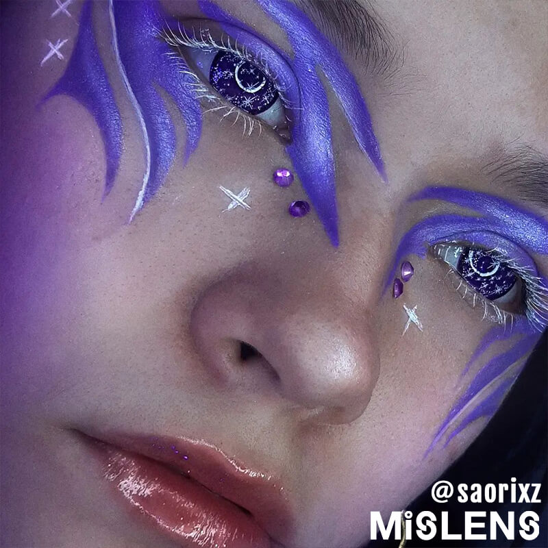 Mislens Blind Midsummer Purple Cosplay color contact Lenses for dark brown eyes