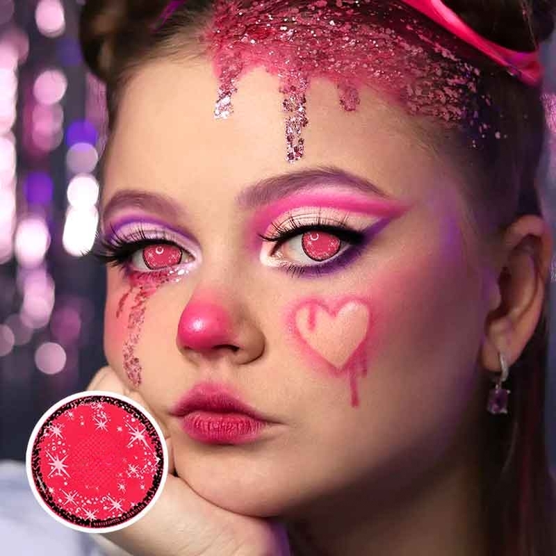 【U.S Warehouse】Shinny Pink Contact Lenses