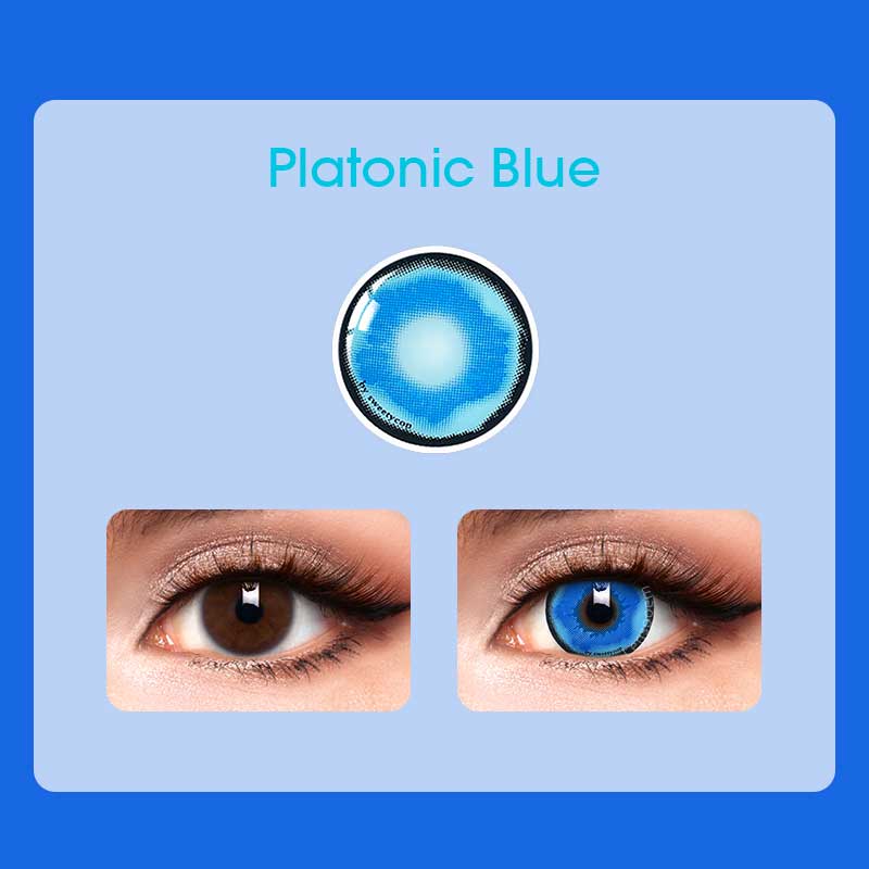 Platonic Blue Contact Lenses