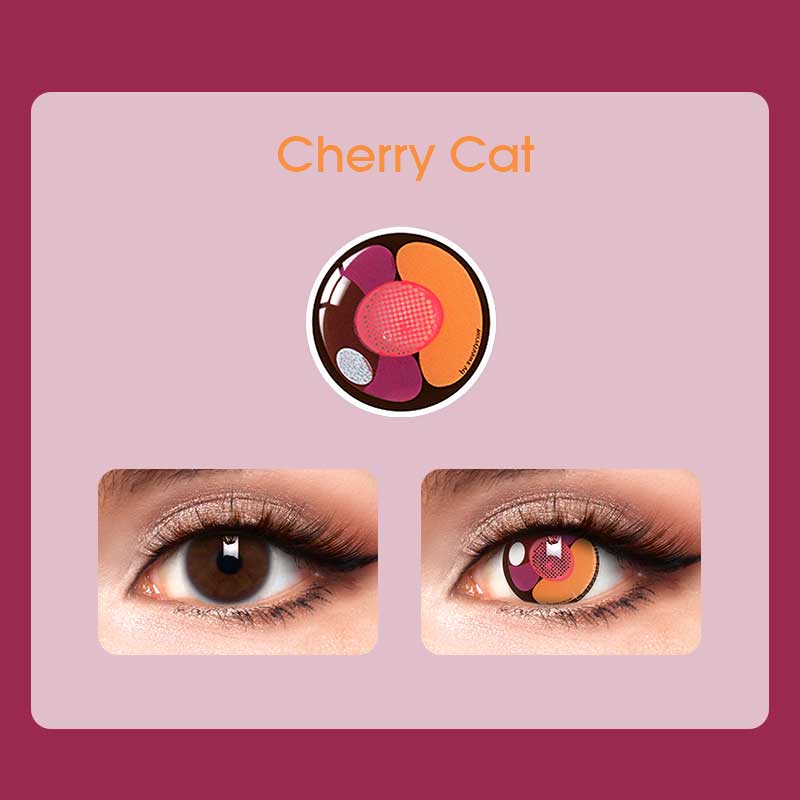 Cherry Cat Contact Lenses