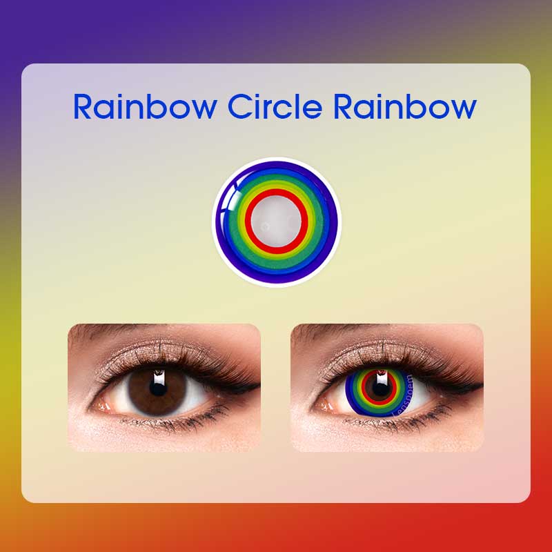Circle Rainbow Contact Lenses