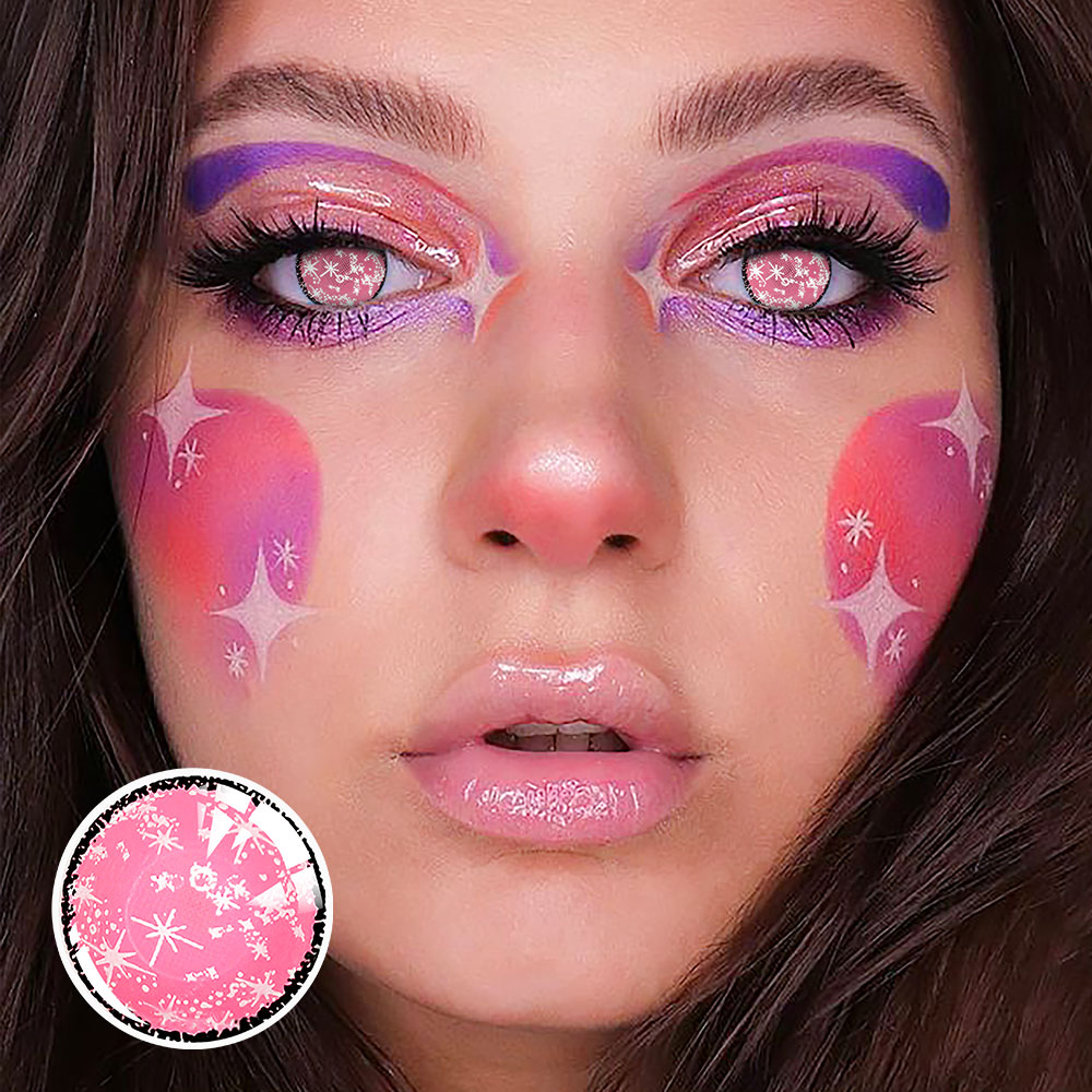 Coral Pink Contact Lenses