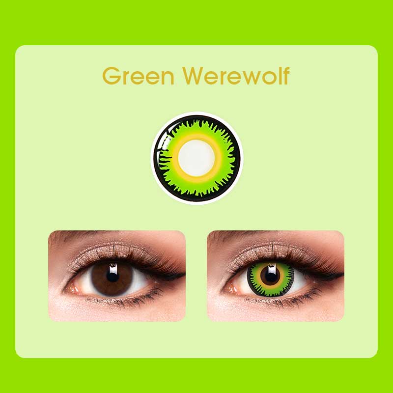 Green Werewolf Contact Lenses