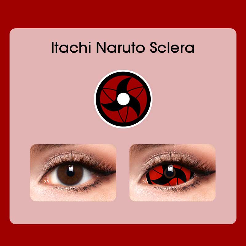 22mm Red Cyclone Full Sclera Contact Lenses
