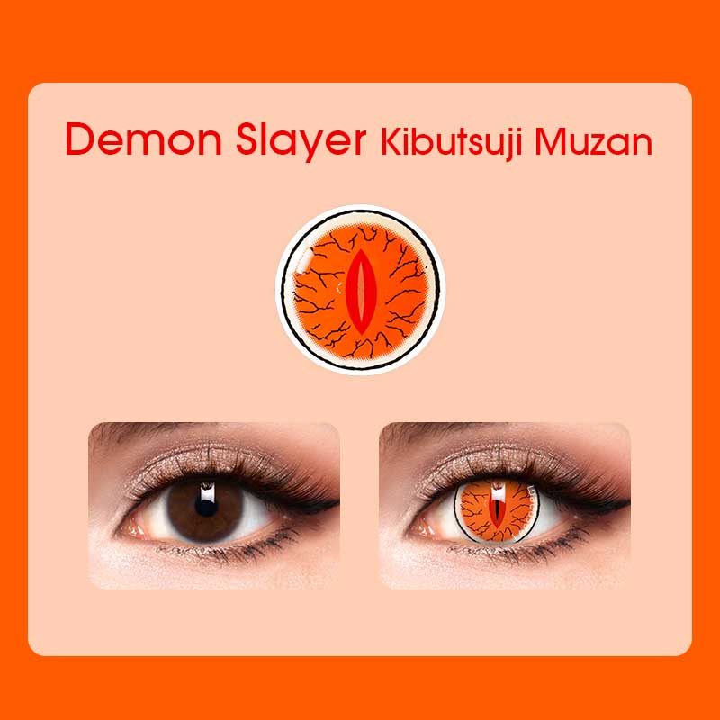 Demon Slayer Kibutsuji Muzan Contact Lenses