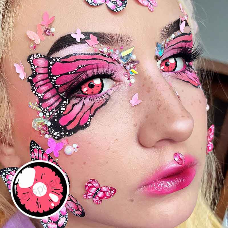 Kitagawa Marin Pink Contact Lenses