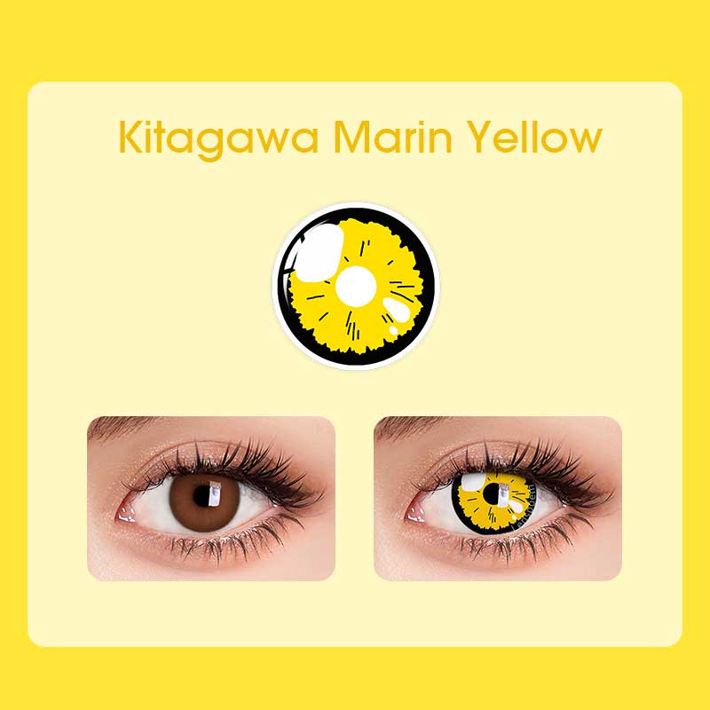 Kitagawa Marin Yellow Contact Lenses