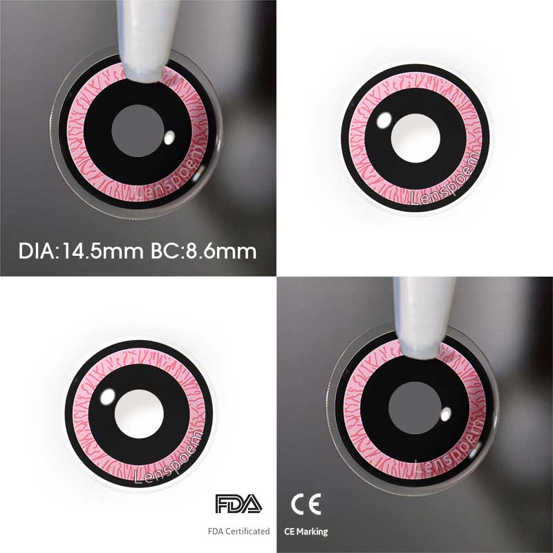 Nebulos Pink Contact Lenses