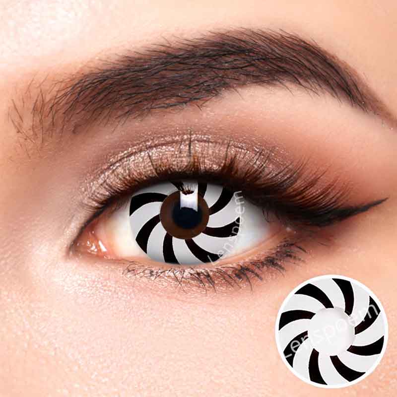 Spiral Optical Illusion Contact Lenses