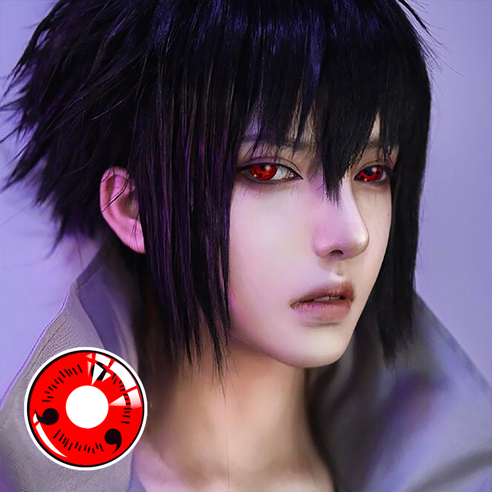 Naruto Red Sasuke Uchiha Contact Lenses