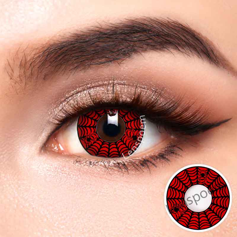 Spider Web Black Contact Lenses