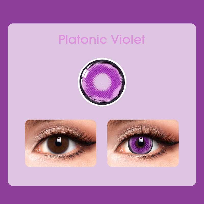 Platonic Violet Purple Contact Lenses