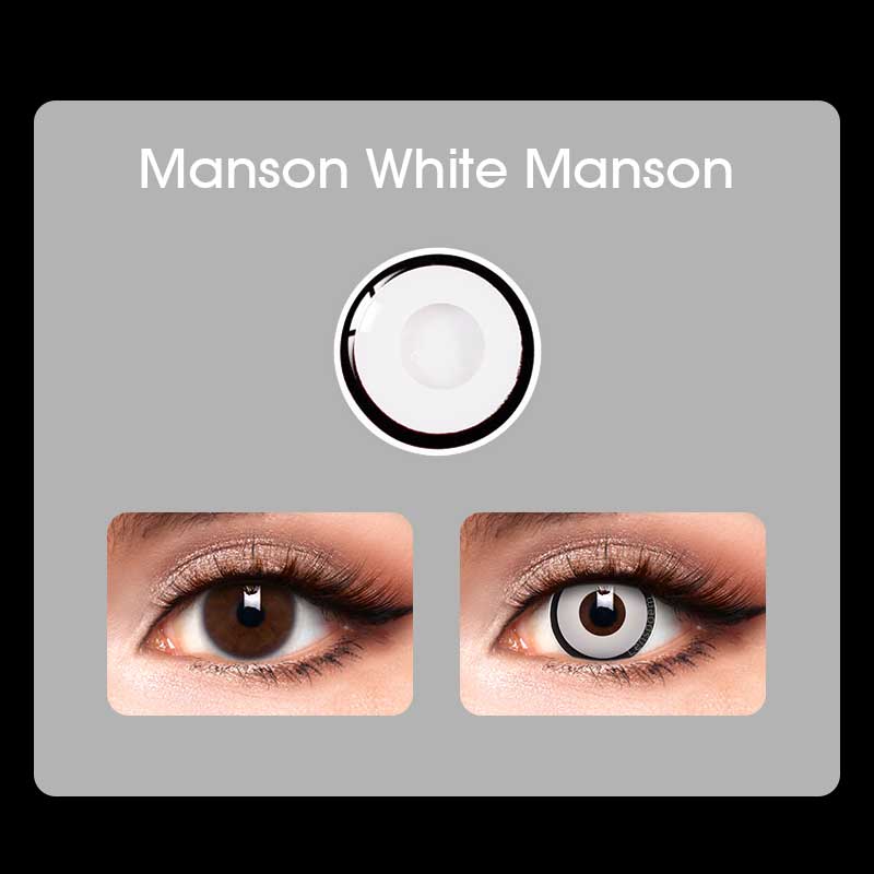 Circle White Manson Contact Lenses