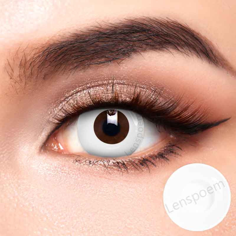 White Block Contact Lenses