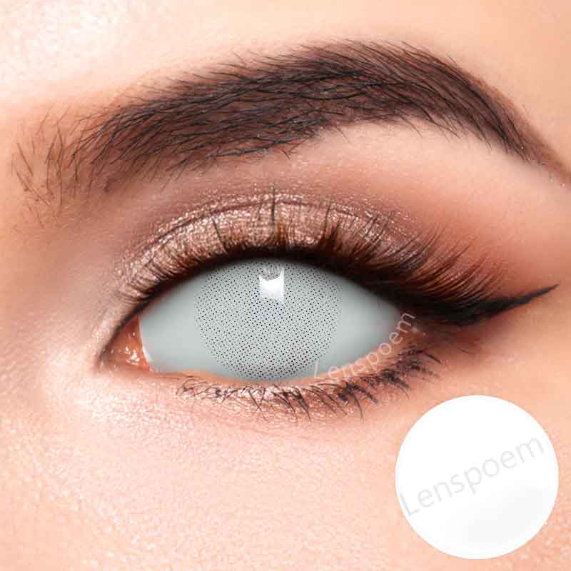 22mm Blind White Sclera Lenses