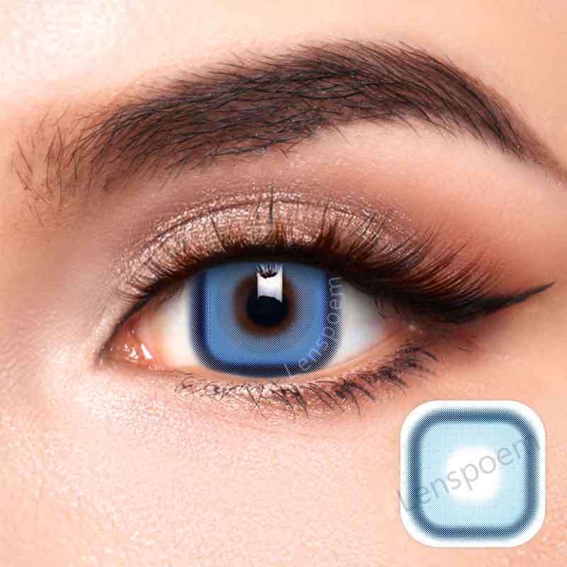 Square Blue Contact Lenses