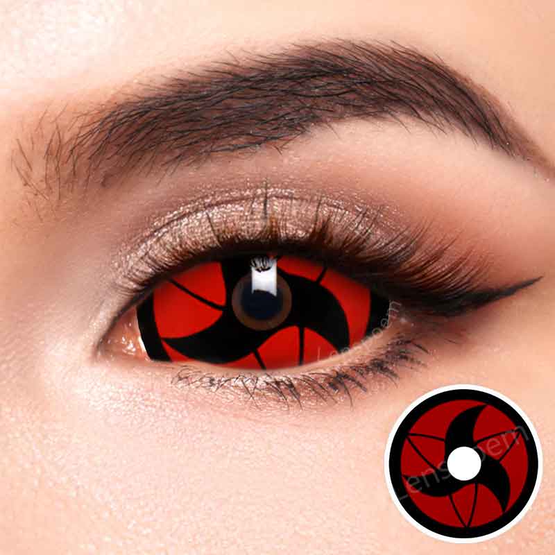 22mm Red Cyclone Full Sclera Contact Lenses