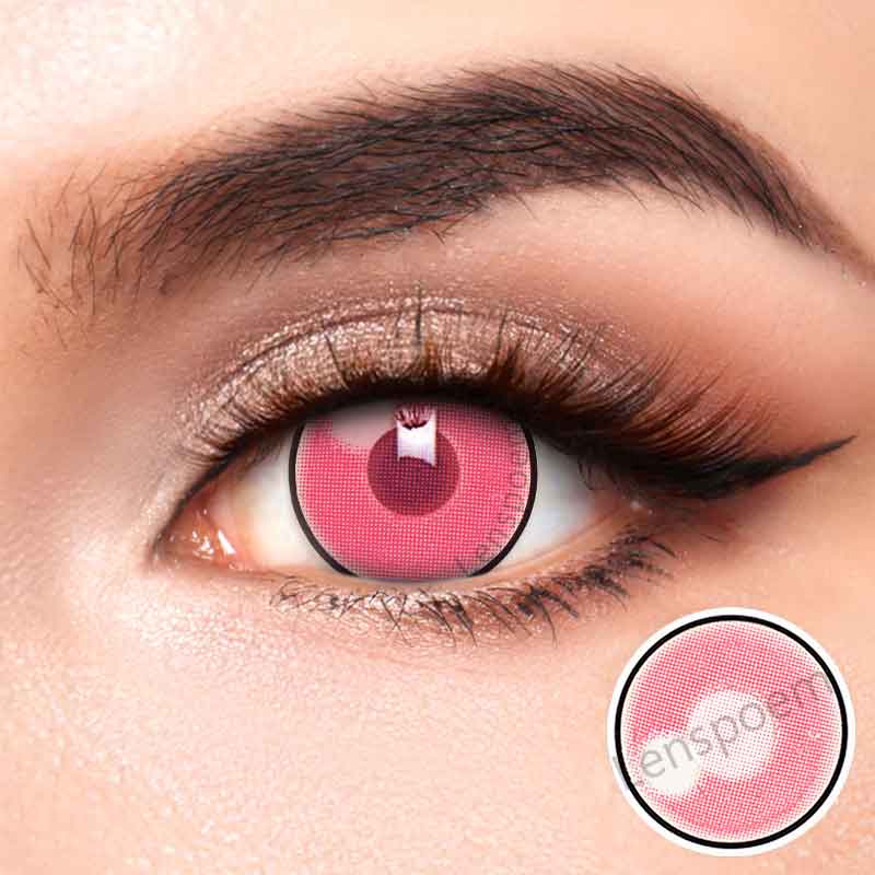 Cloud Rim Pink Contact Lenses