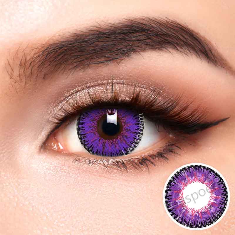 Vika Tricolor Purple Contact Lenses