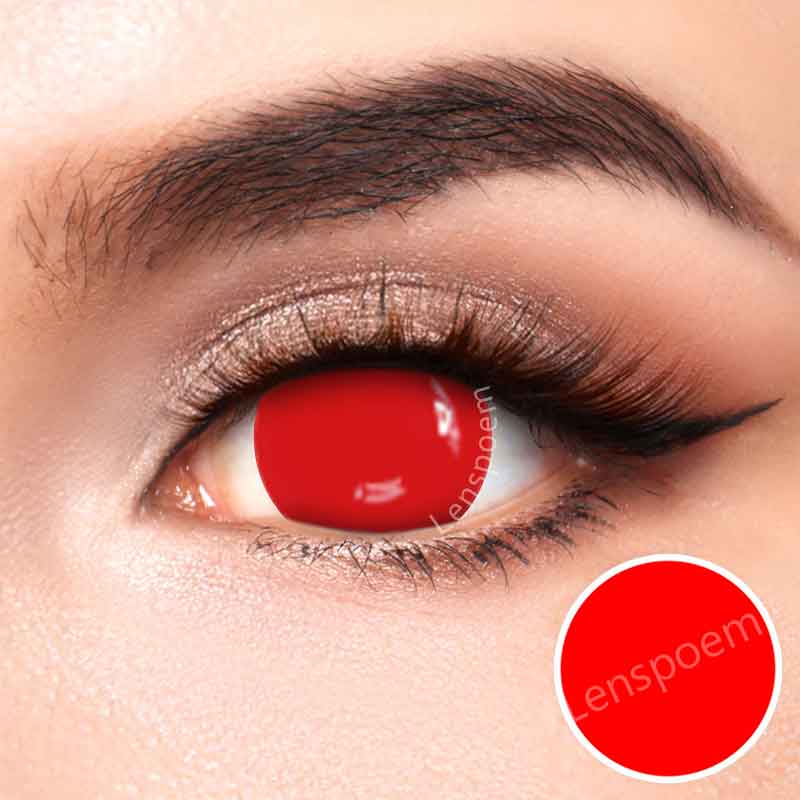 Mini Sclera Red Contact Lenses