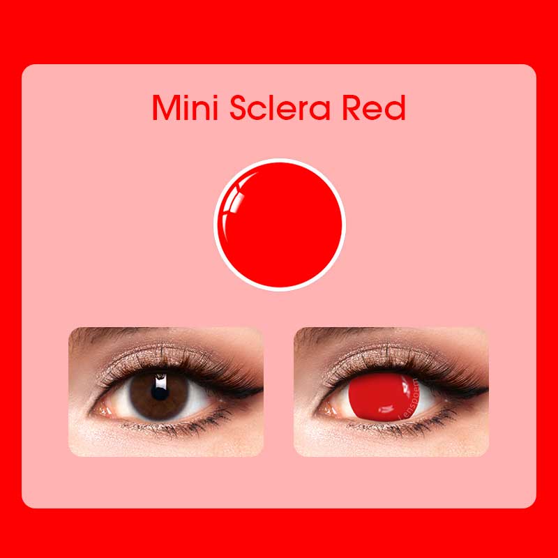 Mini Sclera Red Contact Lenses
