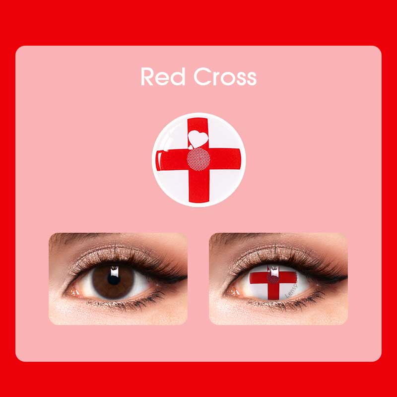 Red Cross Contact Lenses