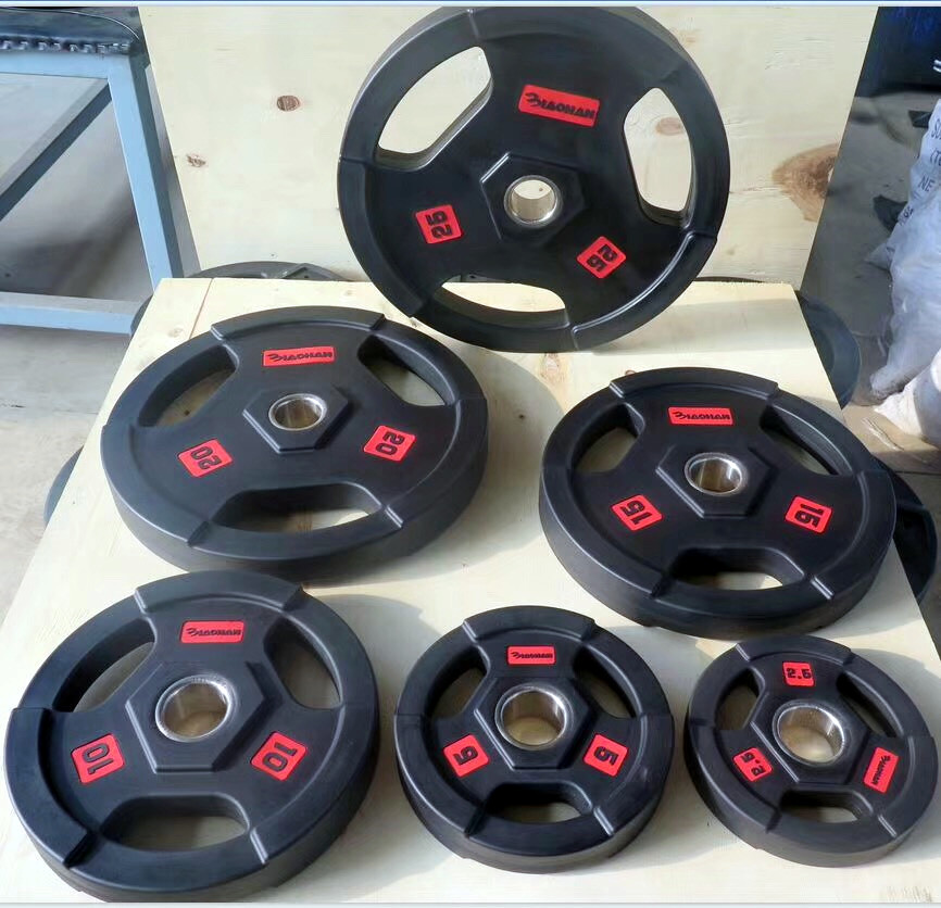 Black Rubber Weight Plates