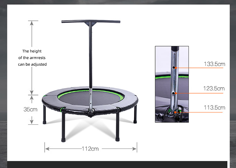 Round Armrest Trampoline