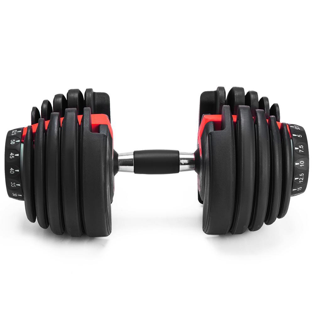 Home Use Quick Change Adjustable Dumbbell With Rubber Coated