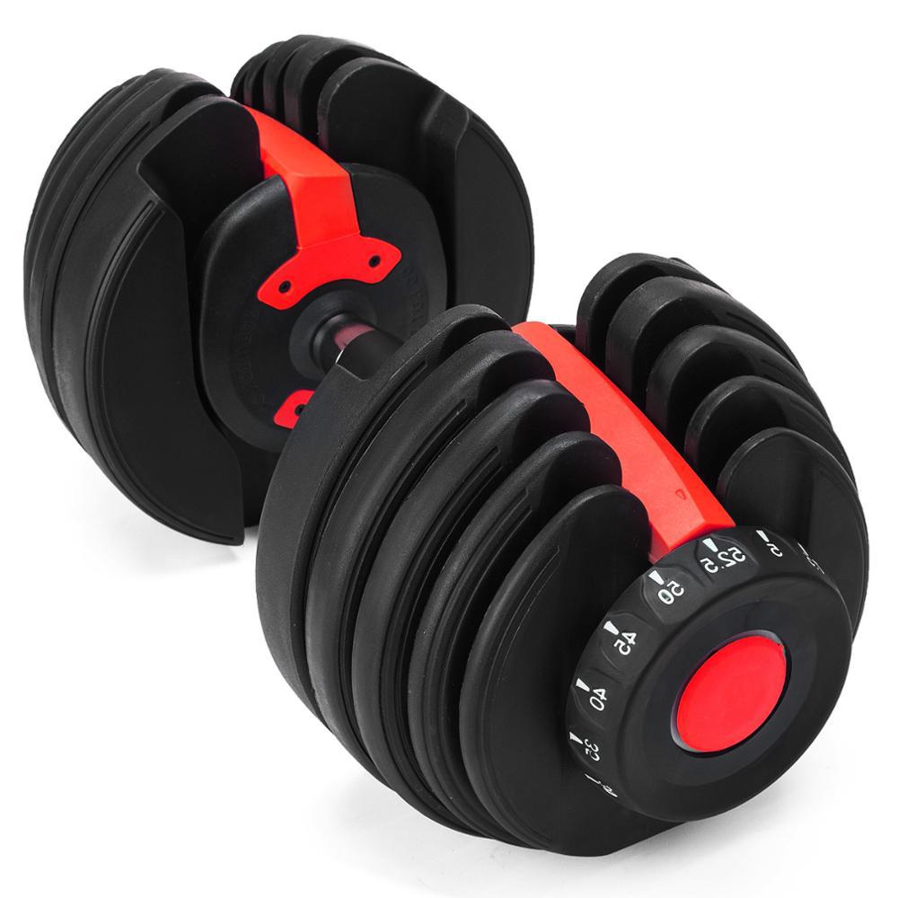 Home Use Quick Change Adjustable Dumbbell With Rubber Coated