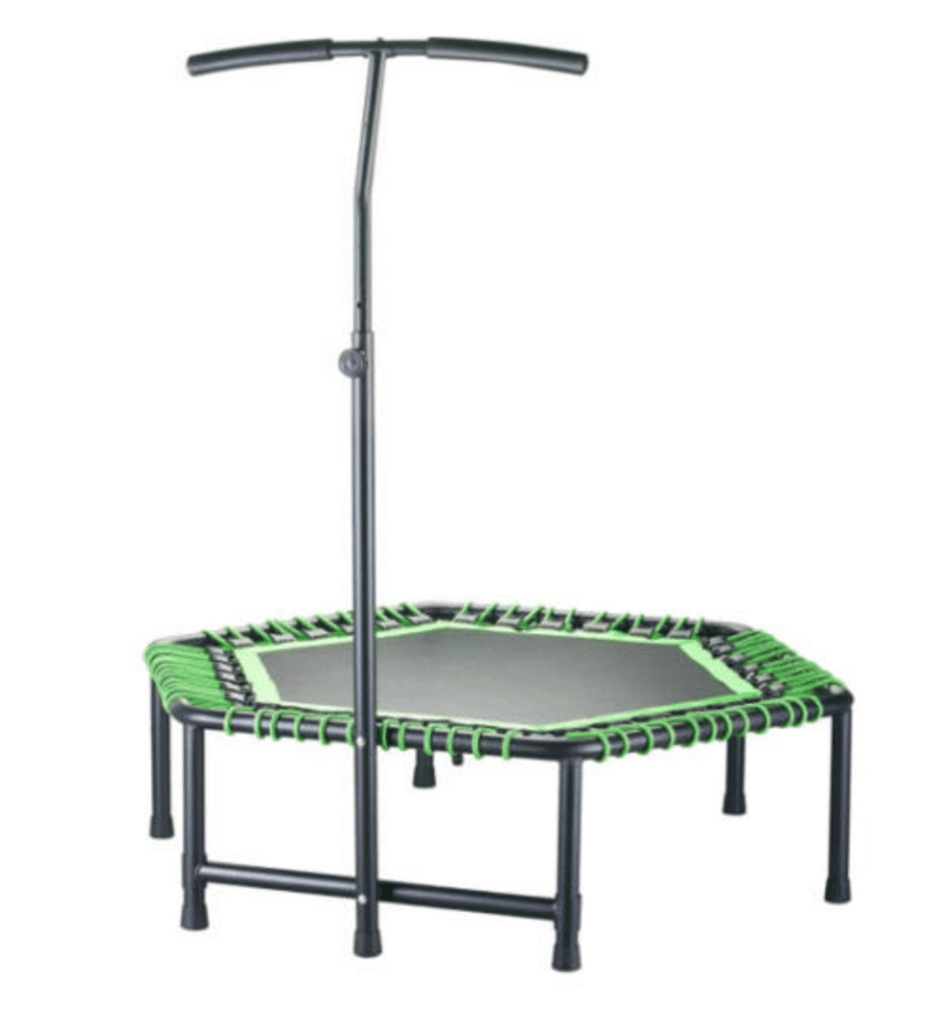 Hexagonal armrest trampoline