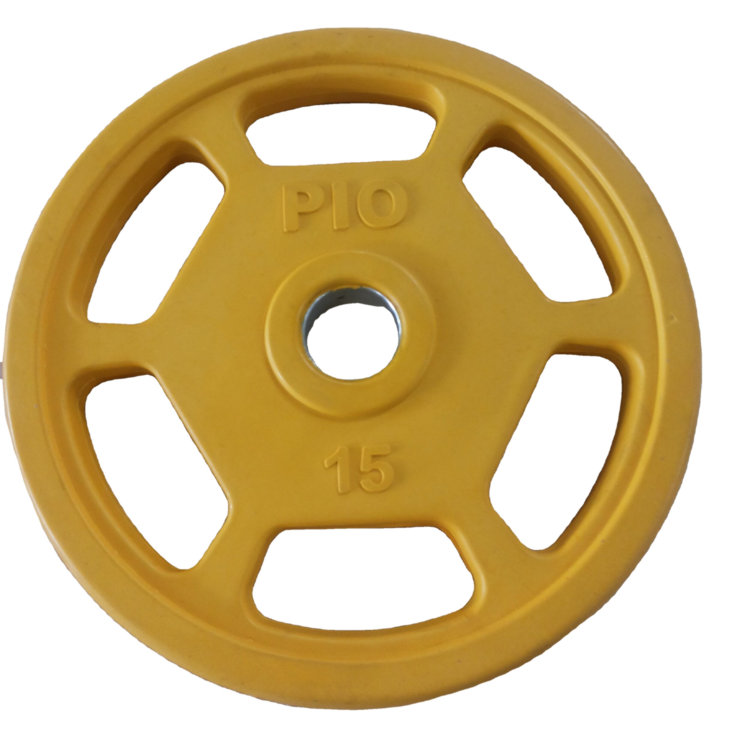 6 Holes Color Rubber Coated Weight Plate