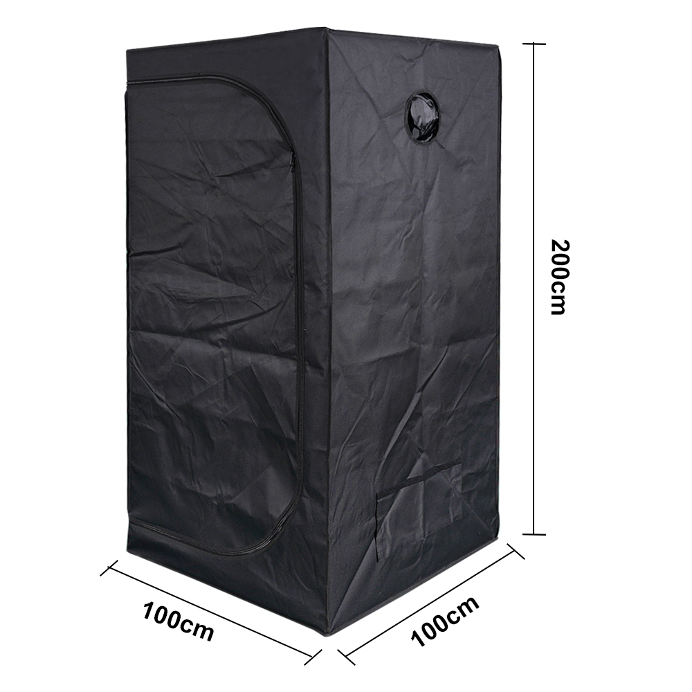 MEIJIU Hydroponics 100x100x200CM 600D Grow Tent Kit Grow Box