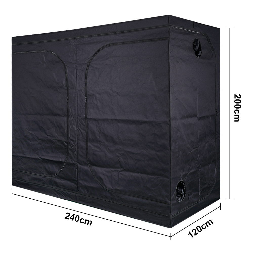 MEIJIU Hydroponics 120x240x200CM 600D Grow Tent Kit Grow Box