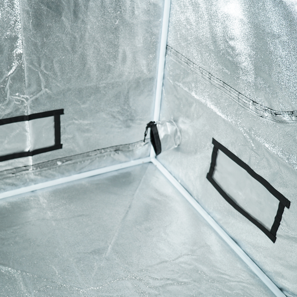 MEIJIU Hydroponics 120x240x200CM 600D Grow Tent Kit Grow Box